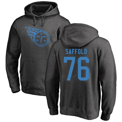 Tennessee Titans Men Ash Rodger Saffold One Color NFL Football #76 Pullover Hoodie Sweatshirts